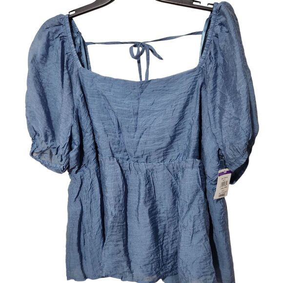 Melrose and Market top Size XXL Smoke Blue Color Open Back Lightweight - Picture 1 of 11